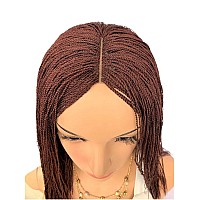 Wow Braids Twisted Wigs Micro Million Twist Wig Color 35 12 Inches Ultra Thin And Light Synthetic Hand Braided Wigs For Bl