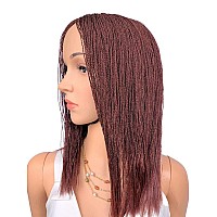 Wow Braids Twisted Wigs Micro Million Twist Wig Color 35 12 Inches Ultra Thin And Light Synthetic Hand Braided Wigs For Bl