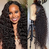 13X4 Hd Lace Front Wigs Human Hair 24 Inch Deep Wave Human Hair Wigs 13X4 Hd Lace Frontal Wigs Pre Pluck With Baby Hair Hd Trans