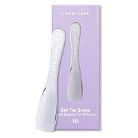 I Dew Care Multi-functional Applicator - Get The Scoop | Gift, Stainless Steel Spatula, Beauty Tool for Cream, Lip Balm, Wash-Off Masks, Mixing, Depuffing