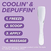 I Dew Care Multi-functional Applicator - Get The Scoop | Gift, Stainless Steel Spatula, Beauty Tool for Cream, Lip Balm, Wash-Off Masks, Mixing, Depuffing