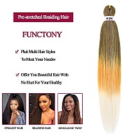 Pre Stretched Braiding Hair 30 Inch 8 Packs Professional Soft Yaki Braiding Hair For Braids Hot Water Setting Synthetic Crochet