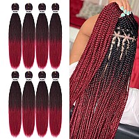 Pre Stretched Braiding Hair 30 Inch 8 Packs Professional Soft Yaki Braiding Hair For Braids Hot Water Setting Synthetic Crochet