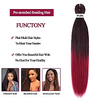 Pre Stretched Braiding Hair 30 Inch 8 Packs Professional Soft Yaki Braiding Hair For Braids Hot Water Setting Synthetic Crochet