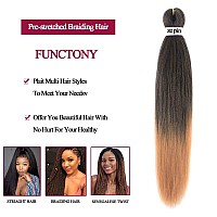 Pre Stretched Braiding Hair 26 Inch 8 Packs Professional Soft Yaki Braiding Hair For Braids Hot Water Setting Synthetic Crochet