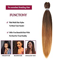 Pre Stretched Braiding Hair 26 Inch 8 Packs Professional Soft Yaki Braiding Hair For Braids Hot Water Setting Synthetic Crochet