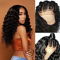 Binf Human Hair Lace Front Wigs Loose Deep Wave Lace Front Wigs Closure Wigs Human Hair 4X4 Deep Wave Closure Wig Human Hair Pre