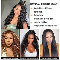 Binf Human Hair Lace Front Wigs Loose Deep Wave Lace Front Wigs Closure Wigs Human Hair 4X4 Deep Wave Closure Wig Human Hair Pre