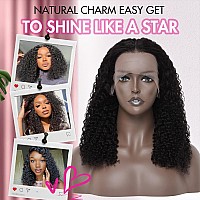 Larima Curly Lace Front Wig Human Hair 200 Density Hd Lace Front Wigs Human Hair Pre Plucked With Baby Hair 13X4 Jerry Curly Gl