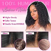 Larima Curly Lace Front Wig Human Hair 200 Density Hd Lace Front Wigs Human Hair Pre Plucked With Baby Hair 13X4 Jerry Curly Gl