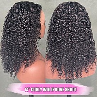 Larima Curly Lace Front Wig Human Hair 200 Density Hd Lace Front Wigs Human Hair Pre Plucked With Baby Hair 13X4 Jerry Curly Gl