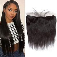 Qthair 14A Ear To Ear Lace Frontal 13X4 Full Lace Straight Hair Frontal 150 Density Free Part Indian Virgin Straight Human Hai