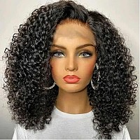 Larima 200 Density Mongolian Curly Human Hair Wigs 13X4 Hd Lace Front Wigs Wear And Go Glueless Wigs Human Hair Pre Plucked Wit