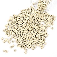 Vlasy 1000Pcs 4Mm Silicone Lined Micro Ring Beads For Hair Extensions 5Colors Apply 1000Pcs Blonde