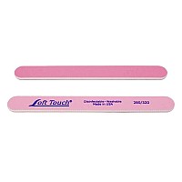 Soft Touch Nail File Double Sided 280320 Grit Lightdark Pink For Natural Nails 7 Inch One Piece