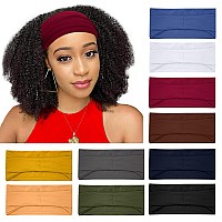 Ritoper 10 Pack Headbands For Women Wide Non Slip Headbands For Workout Yoga Running Fitness Super Soft Thick Elastic Head Ban