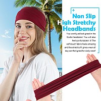 Ritoper 10 Pack Headbands For Women Wide Non Slip Headbands For Workout Yoga Running Fitness Super Soft Thick Elastic Head Ban