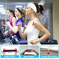 Ritoper 10 Pack Headbands For Women Wide Non Slip Headbands For Workout Yoga Running Fitness Super Soft Thick Elastic Head Ban