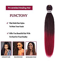 Pre Stretched Braiding Hair 22 Inch 8 Packs Professional Soft Yaki Braiding Hair For Braids Hot Water Setting Synthetic Crochet