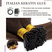 18 Inches I Tip Remy Human Hair Extensions 100 Strandspack Pre Bonded Keratin Stick In Hair Extensions Cold Fusion Hair Piece L