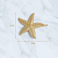 AUEAR, 4 Pack Starfish Hair Clips Bridal Hairpin Metal Hair Pins Sea Star Hair Clip Pretty Beach Hair Pin for Wedding Women Girls Barrettes Styling Hair Mermaid Accessories Valentine's