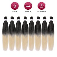 Zepin Pre Stretched Braiding Hair 26 Inch 8Packs Professional Soft Yaki Braiding Hair For Braids Hot Water Setting Synthetic Cro