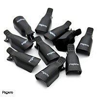 Pronto 10 Piece Set Plastic Acrylic Soak Off Cap Clip Professional Nail Art Uv Gel Polish Remover Reusable And Space Saver