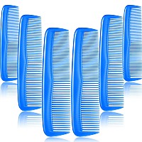 12 Pieces Hair Combs Set Pocket Fine Plastic Hair Combs For Women And Men Fine Dressing Comb Blue