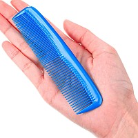 12 Pieces Hair Combs Set Pocket Fine Plastic Hair Combs For Women And Men Fine Dressing Comb Blue