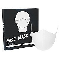 L3 Level 3 Face Mask - Soft, Stretchy, White, 1