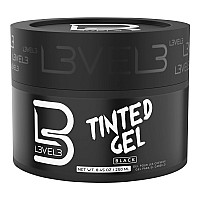 L3 Level 3 Tinted Gel Black - Temporary Black Hair Gel For Hair No Flaking and Rinses Out Easily - Level Three Strong Hold Formula