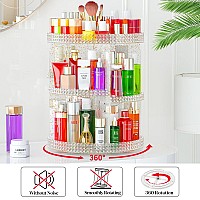 Awenia Makeup Organizer 360Degree Rotating Adjustable Makeup Storage 7 Layers Large Capacity Cosmetic Storage Unit Fits Diff