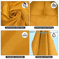 2Pcs Silky Durag Pack For Men Waves Satin Doo Rag For 360 540 720 Waves Goldsilver