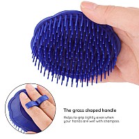 Segbeauty Hair Scalp Brush 2Pcs Palm Massage Shampoo Brushes Men Beard Comb Scalp Scrubber Floriated Shower Comb For Washing H