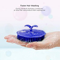 Segbeauty Hair Scalp Brush 2Pcs Palm Massage Shampoo Brushes Men Beard Comb Scalp Scrubber Floriated Shower Comb For Washing H