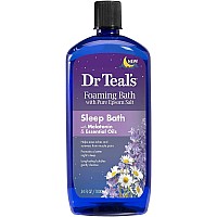 Dr Teals Foaming Bath Variety Gift Set 2 Pack 34Oz Ea Melatonin Sleep Soak Glow Radiance With Vitamin C And Citrus E