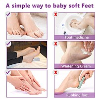 Foot Peel Mask - 5 Pack, Exfoliating Foot Care Mask Make Feet Baby Soft Skin, Foot Exfoliator Repair Dry Cracked Feet, Peeling Away Dead Skin, Calluses - Lavender