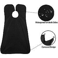 Beard Bib Apron, Mens Beard Hair Catcher for Shaving and Trimming, Non-Stick Beard Shave Cape, Grooming Accessories Tools & Gifts for Husband or Dad