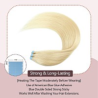 Sunya Tape In Hair Extensions Human Hair 20 Inches Silky Straight Remy Human Hair Seamless Skin Weft Hair Extensions Tape In 20