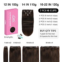 Suyya Clip In Hair Extensions Real Human Hairhuman Hair Extensions Clip Ins Straight Human Hair Clip Ins Double Weft Hair Exten