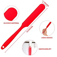 Mudder 3 Pieces Nonstick Wax Spatulas Silicone Spatula Waxing Applicator Hair Removal Sticks Applicator Spatula Reusable Scrape