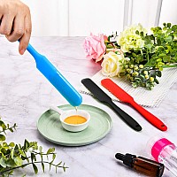 Mudder 3 Pieces Nonstick Wax Spatulas Silicone Spatula Waxing Applicator Hair Removal Sticks Applicator Spatula Reusable Scrape