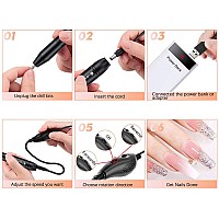 Cositte Electric Nail Drill Usb Electric Nail Drill Machine For Acrylic Nails Portable Electrical Nail File Polishing Tool Man