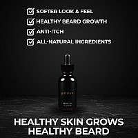 Golden Grooming Co Beard Oil For Men Nourishing Organic Beard Moisturizer Organic Oil For Beard Growth Allnatural Form