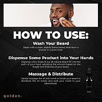 Golden Grooming Co Beard Oil For Men Nourishing Organic Beard Moisturizer Organic Oil For Beard Growth Allnatural Form