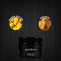 Golden Grooming Co Beard Balm For Men Strengthens Softens Beards And Mustaches Adds Shine Tames Flyaway Hair Beard Sty