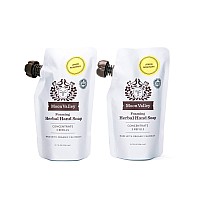 Moon Valley Foaming Hand Soap Refill Pouch Twopack Lemon Rosemary Soap Vegan And Nongmo Environmentally Friendly Option