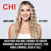 Chi Ceramic Multi-Wave Styler - Hairstyles With Adjustable Barrel For Customizable Waves, Reduces Frizz & Static And Increases Shine, Black