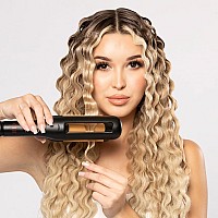 Chi Ceramic Multi-Wave Styler - Hairstyles With Adjustable Barrel For Customizable Waves, Reduces Frizz & Static And Increases Shine, Black