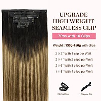 Goo Goo Clip In Hair Extensions Real Human Hair Remy Human Hair Extensions Clip Ins For Women Natural Human Hair 20Inch 150G